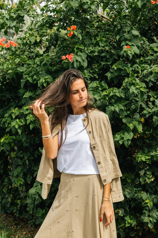 Metallic bloom jacket