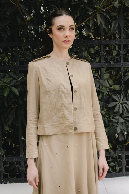 Metallic bloom jacket