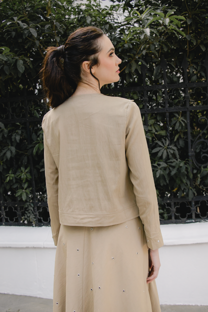 Metallic bloom jacket