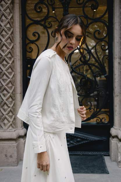 Metallic bloom jacket