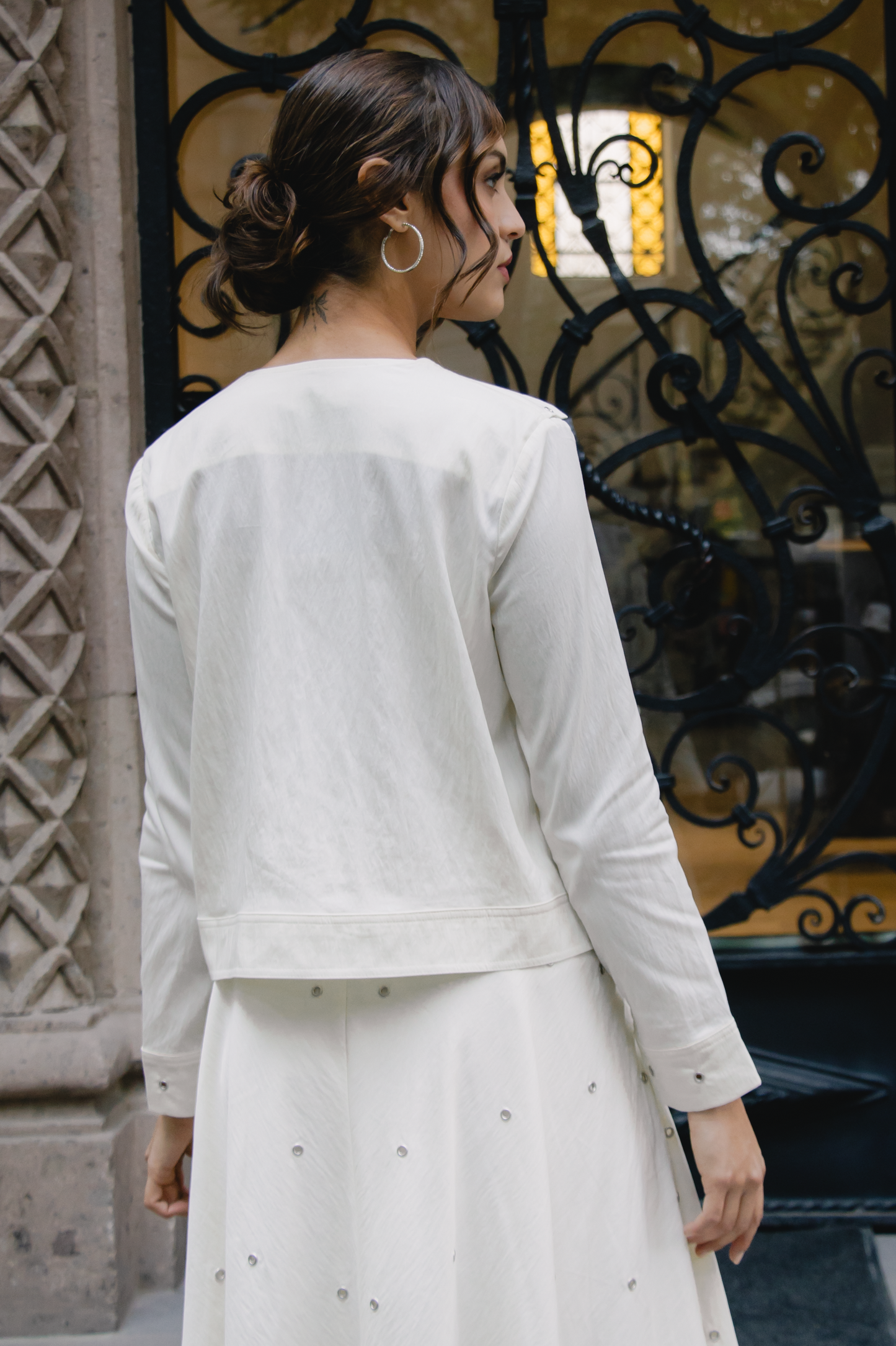 Metallic bloom jacket