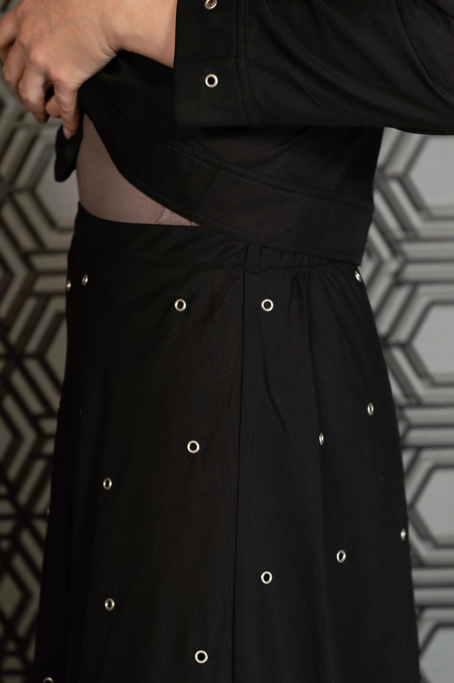 Metallic Bloom Skirt