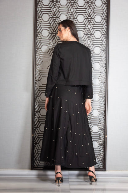 Metallic Bloom Skirt