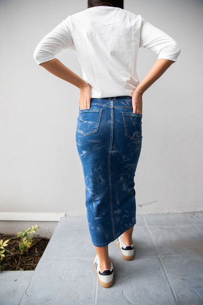 Blue Mist Denim Skirt