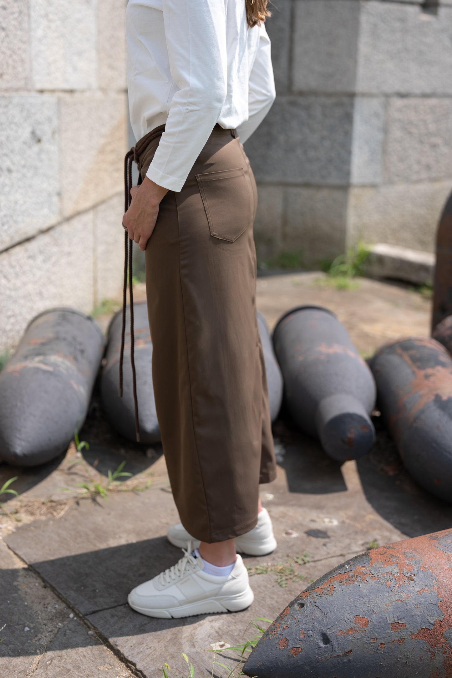 Olive Noir Maxi Skirt