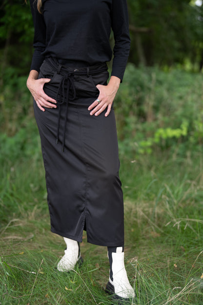 Olive Noir Maxi Skirt