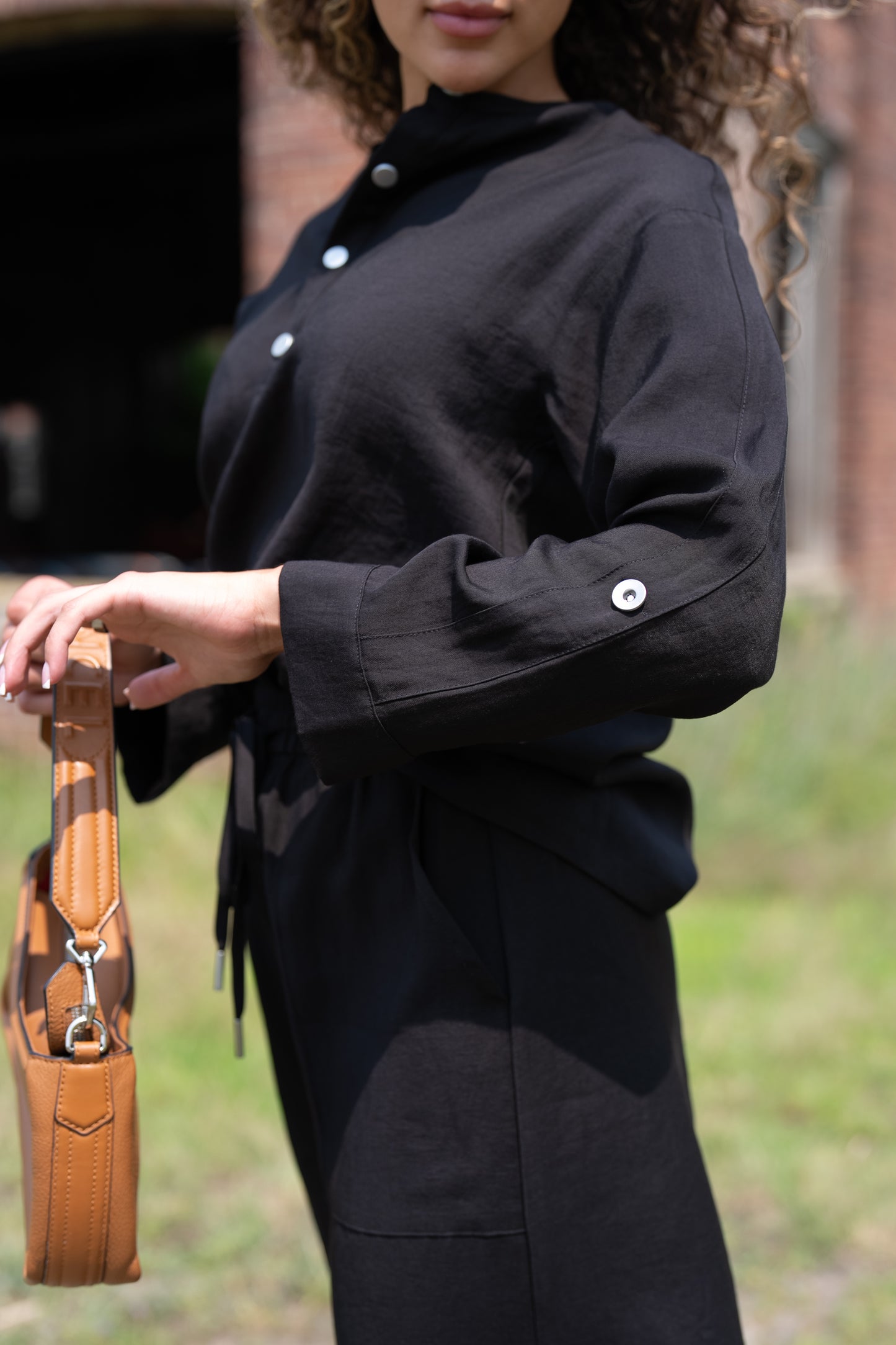 Urban Ease Front Button Top