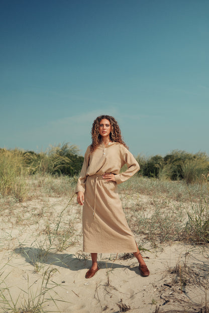 Urban Ease Front Button Top