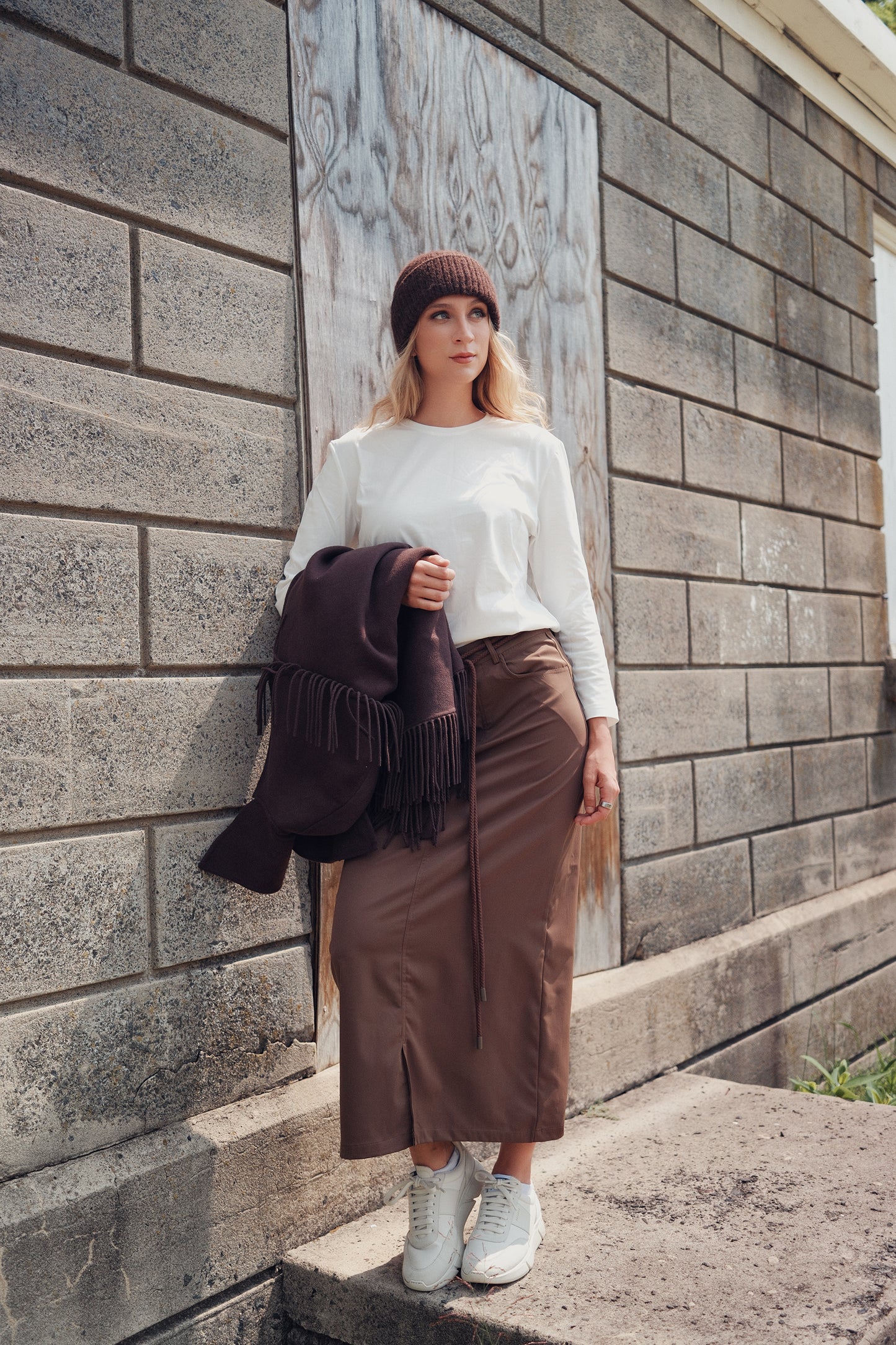 Olive Noir Maxi Skirt