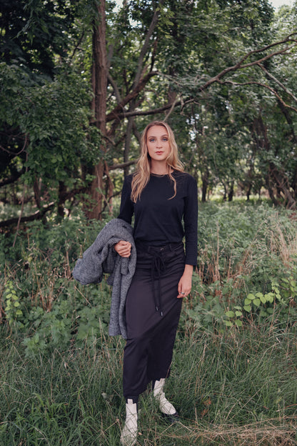 Olive Noir Maxi Skirt