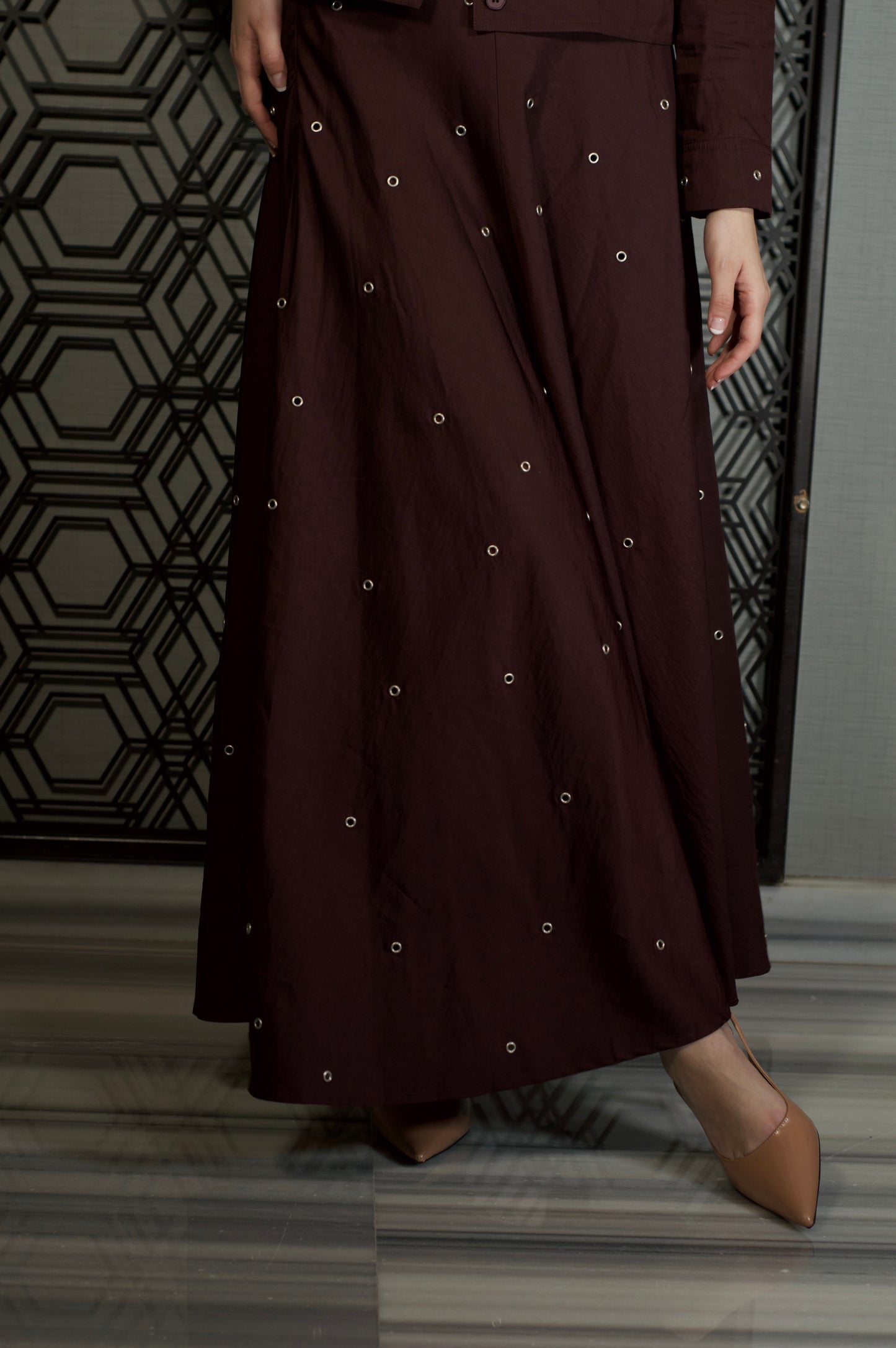 Metallic Bloom Skirt